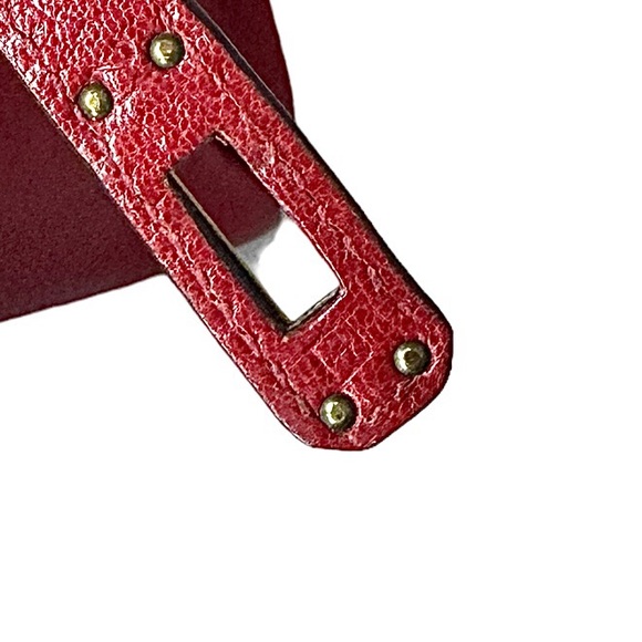 Hermes Chèvre de Coromandel Kelly II 25 Retourne Rouge Vif - Picture 2 of 15